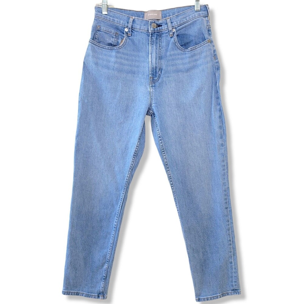 Everlane High Rise Straight Leg Light Wash Jeans Womens Size 29 Regular